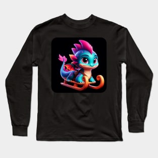 Rufie the Dragon -  Bobsleigh #24 Long Sleeve T-Shirt